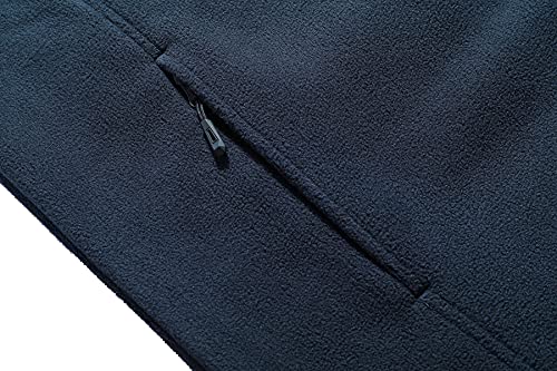 Gimecen Men's Lightweight Full Zip Soft Polar Fleece Jacket Outdoor Recreation Coat With Zipper Pockets #TOP4