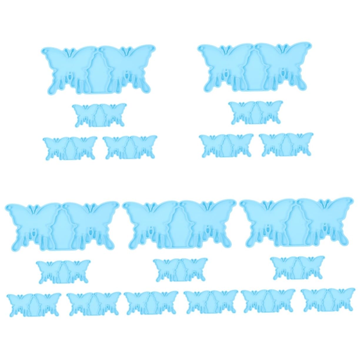 DOITOOL 20 Pezzi Stampi in Silicone per Orecchini Fai da Te Forme Uniche per Pendenti Artigianali Multiuso per Gioielli Dolci e Decorazioni Sicuri e Facili da Usare