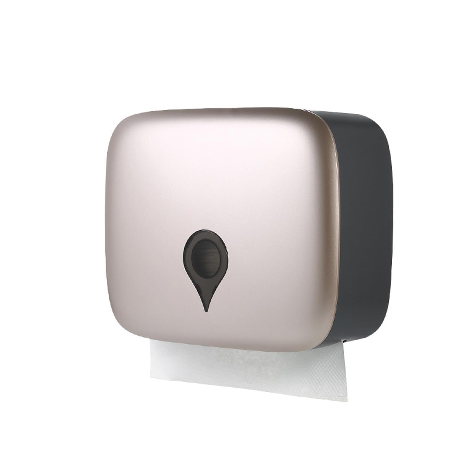 Dispensador de toallas de papel multipliegue, para montaje en pared, con botón, dispensador de toallas de mano, dispensador de papel higiénico impermeable para papel de triple pliegue/plegado en C/Z