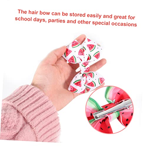 Barrettes pastèque aux finitions soignées pour enfants - 7