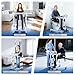Jinrrenyi 5 in 1 Upgrade Electric Transfer Lift Chair with Hoist Brackets for Home, Adjustable Height Patient Nursing Lift Wheelchair with 4 Casters for Seniors