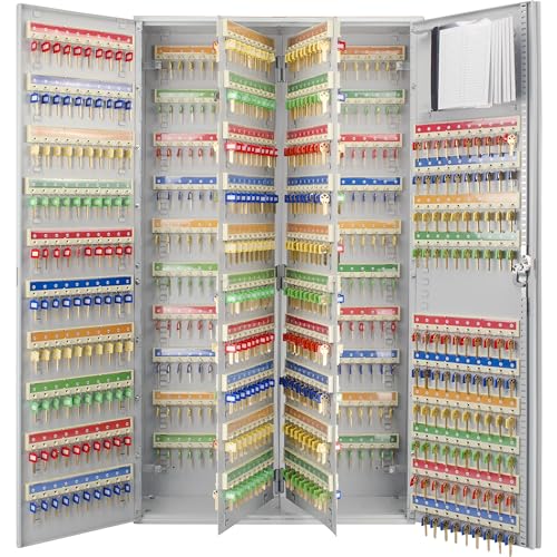 Barska Adjustable Key Cabinet Lock Box with Colorful Key Tag Labels - 800 POSITION - KEY LOCK