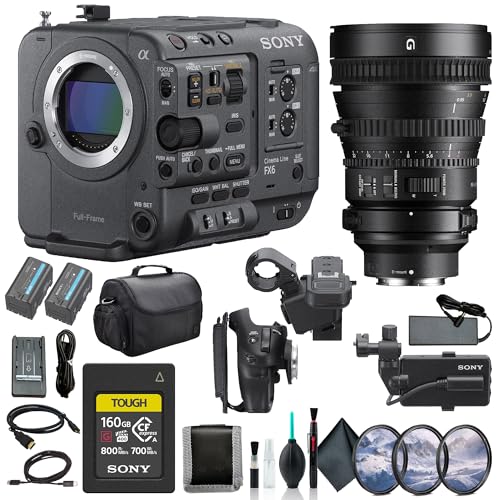 Sony FX6 Cinema Camera Kit with Lens and Accessories