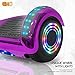 cho New Hoverboard Electric Smart Self Balancing Scooter with Built-in Speaker 6.5“ LED Wheels and Side Lights Safety Certified (Chrome Purple)