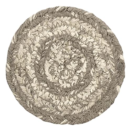 VHC-Brands-Cobblestone-Coasters-Tan-Grey-White-Jute-Blend-Round-Circle-Set-of-6-Coasters VHC Brands Cobblestone Coasters Tan Grey White Jute Blend Round Circle Set of 6 Coasters