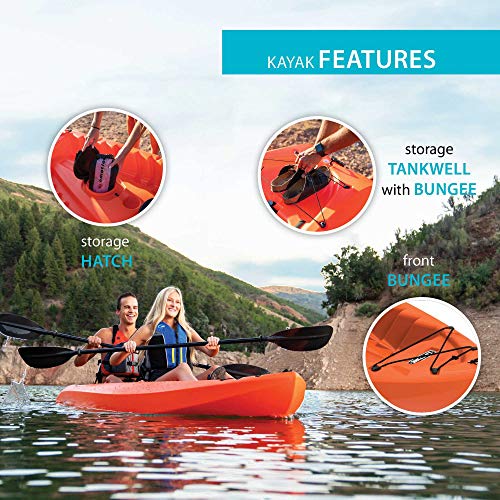 Lifetime Kokanee Sit-On-Top Kayak, Orange, 10'6" #TOP4