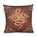Use7 Housse de Coussin décorative carrée Motif Dragon Chinois, Tissu, Multicolore, 40 x 40cm/16 x 16 inches