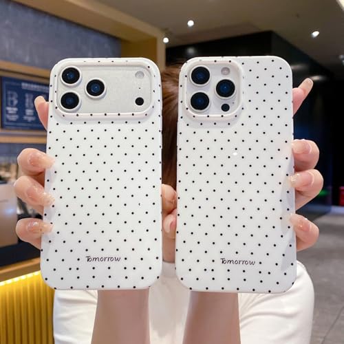 Coque iPhone 15 Pro Max de protection fine anti-choc design pois - 6