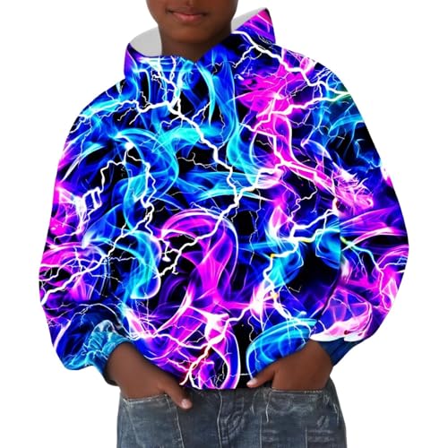 Sweat à capuche garçon motif graphique décontracté automne hiver