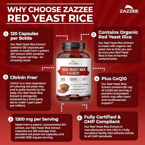 Zazzee Organic Red Yeast Rice Extract