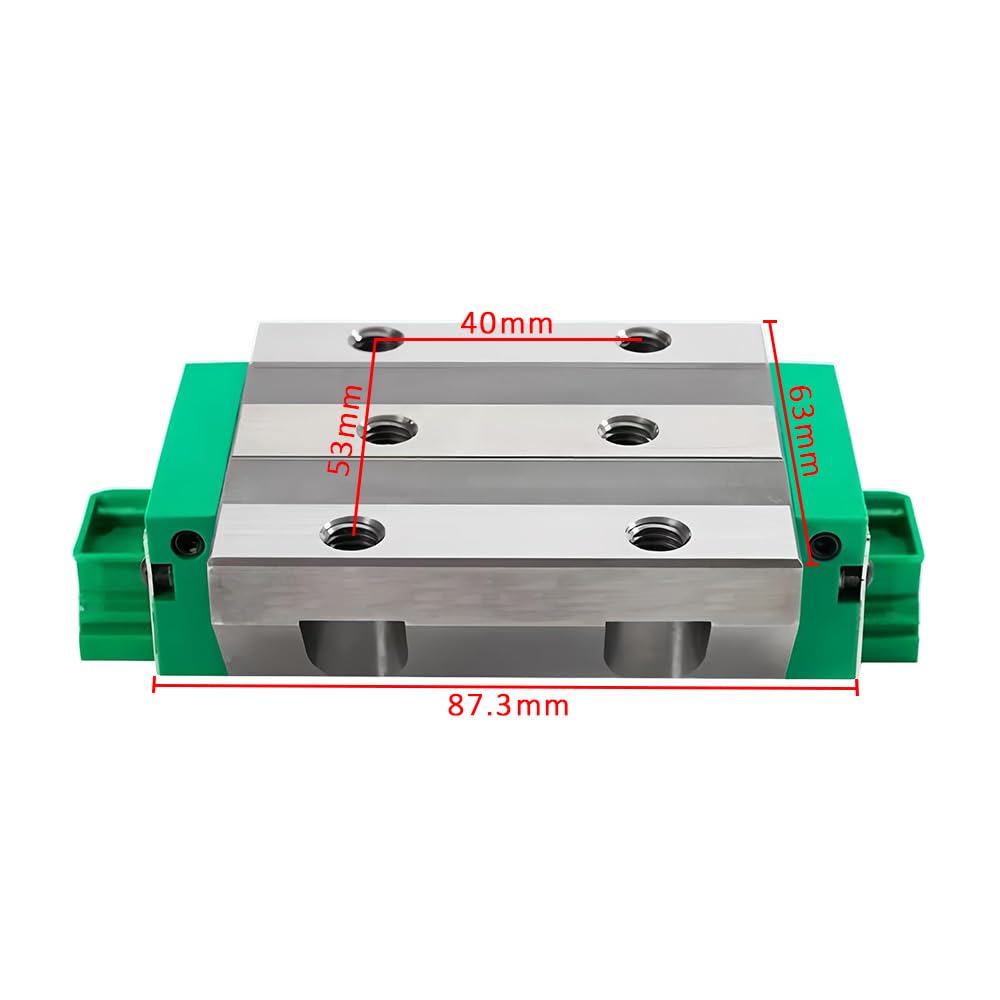 KWVE20 Glissière linéaire à rouleau, bloc de guidage linéaire, roulement Ca - Système de glissement précis pour mot lisse, compatible avec les modèles KWVE20-B-L-V1 & V2