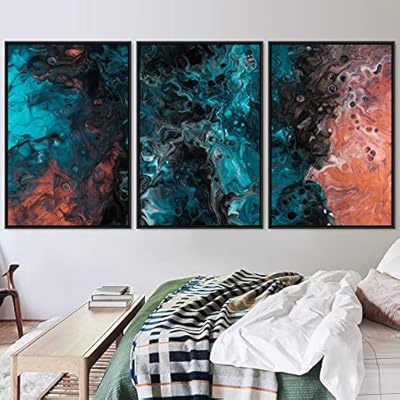 signwin 3 Piece Framed Canvas Wall Art 3D...