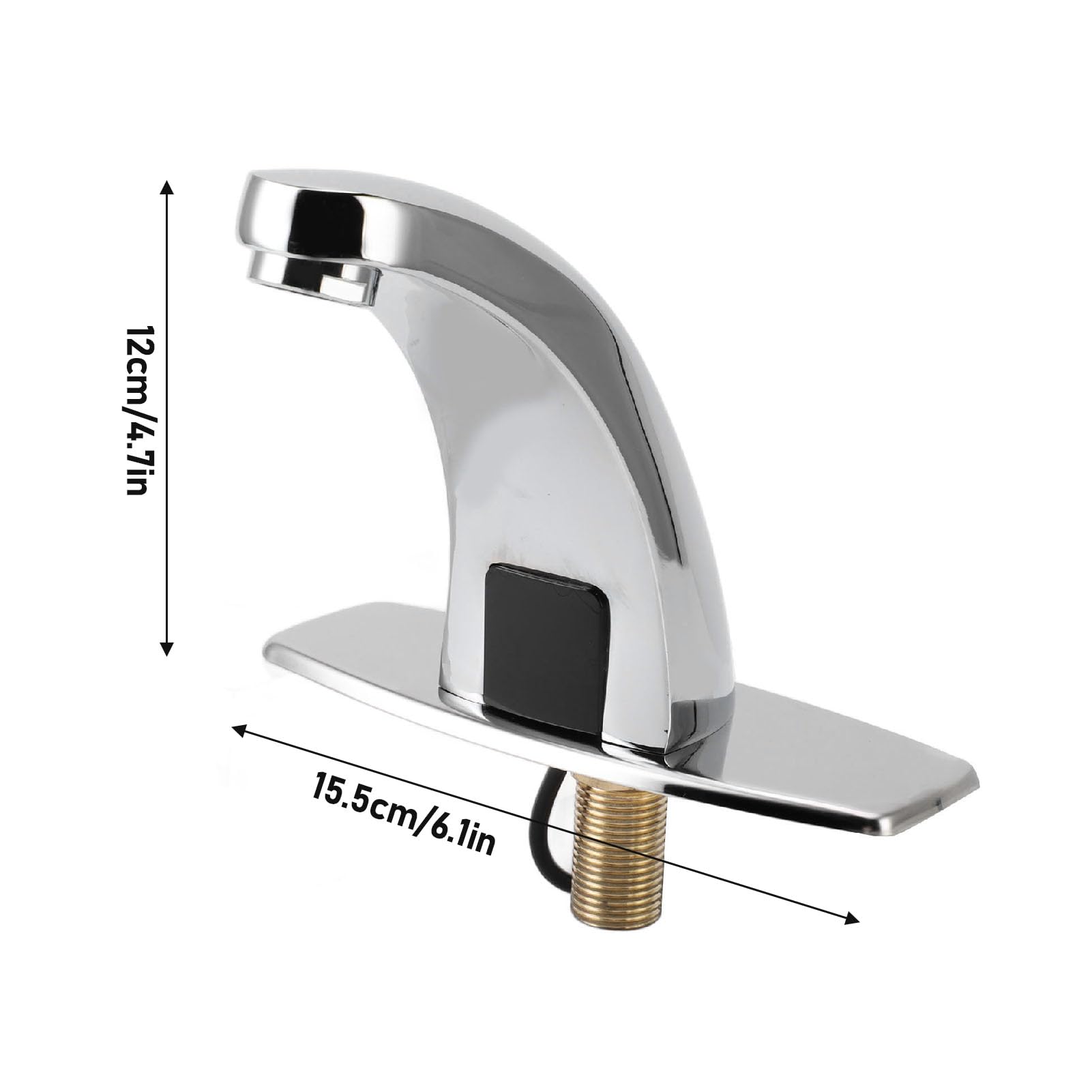 Marhynchus Grifo con Sensor, Sensor de Movimiento Manos Libres sin, Grifo para Lavabo de Baño con Detección Infrarroja, Distancia de Detección de 15-20cm