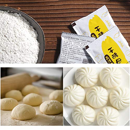 10 Bolsas Baker S Yeast Kitchen Levadura Seca Activa Levadura para Hornear para Pastel de Pan (Blanco)
