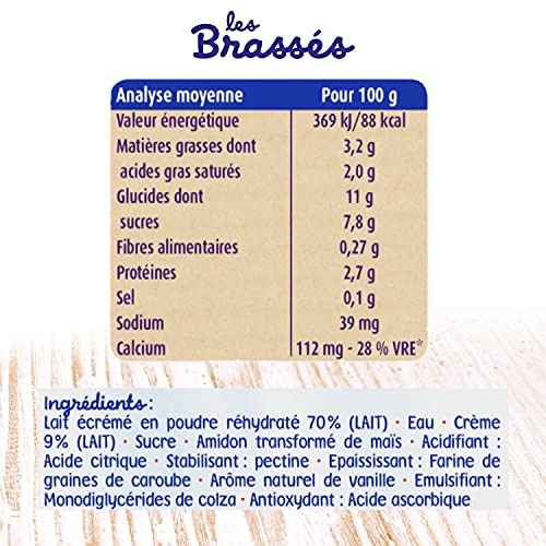 Dessert Lacté Bébé Dès À La Vanille Les Brassés Bledina Les 6 Pots De - vue 8