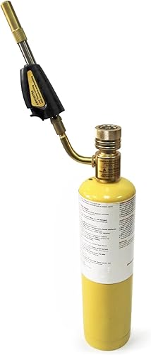 Miniatura 4 de QWORK Puntas de antorcha, remolino, compatible con gas MAP-Pro/LP, autoiluminación, regulador de antorcha de autoencendido de gas, soldadura,