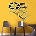 Aufklebe Film Filmregisseur Heimkino Schauspieler Filmband Stuhl Wohnheim Büro Wandtattoo Vinyl Aufkleber Kunst Dekor Interieur Studio 64X57 Cm