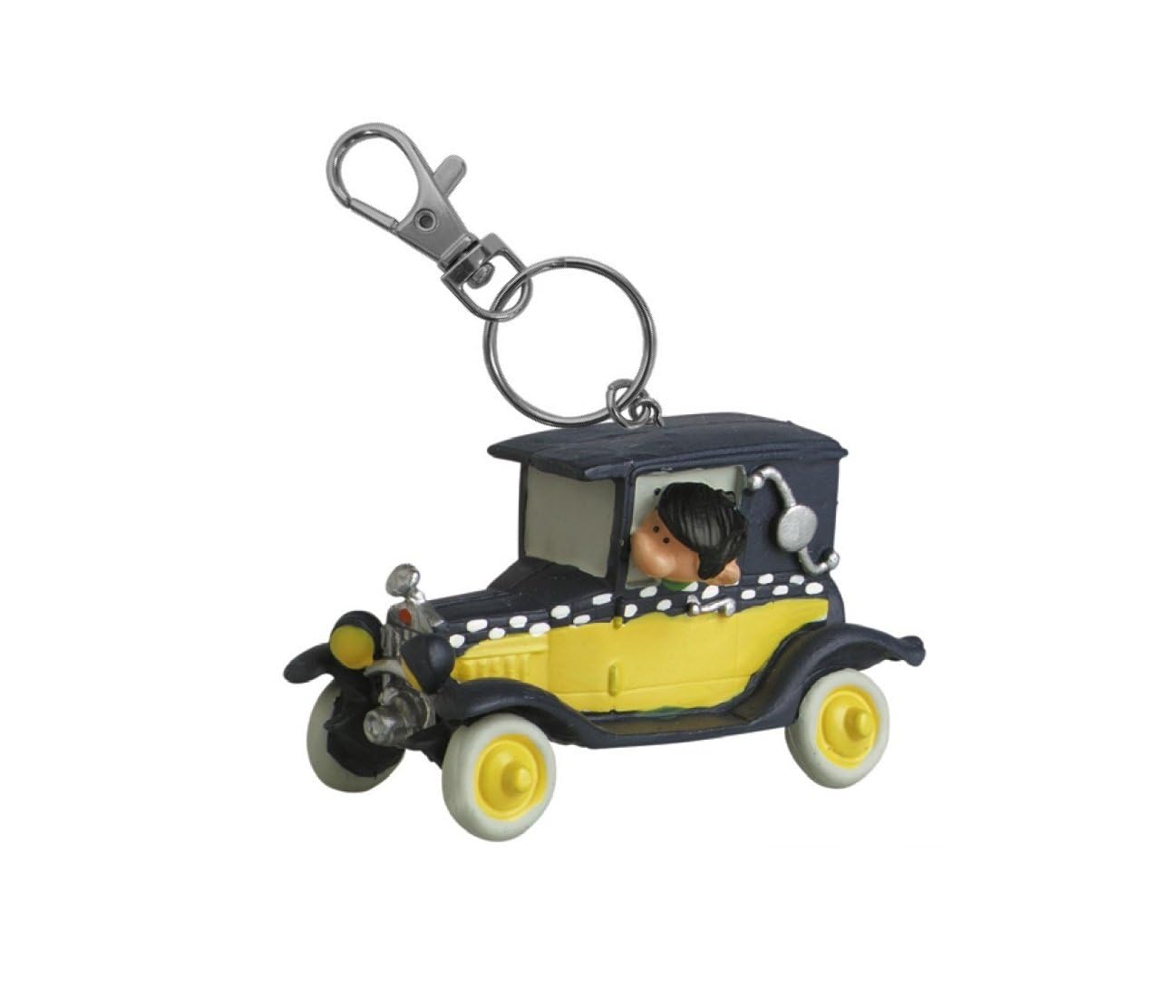 Plastoy Gaston Lagaffe Figurine Keyring in his Car 62159 (2024), Multicolored, M