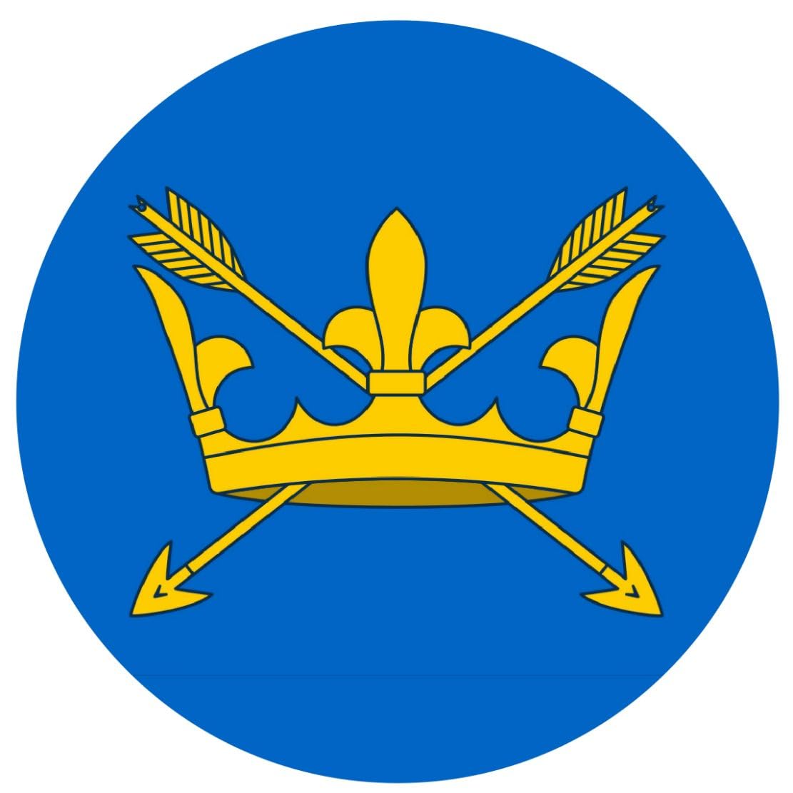 Suffolk County Flag - (Two Pack) 80mm Diameter Car Bumper Window Decal Sticker