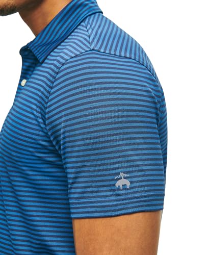 Brooks Brothers Men's Performance Stretch Short Sleeve Stripe Golf Polo Shirt2