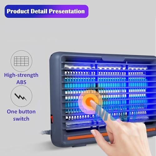 Image of Electric Mosquito Killer, Fly Insect Killer Machine, Insect Bug Zapper,Fly Catcher and Trap Killer LED Lamp for Restaurants,Home,Office,Bedroom (Grey)