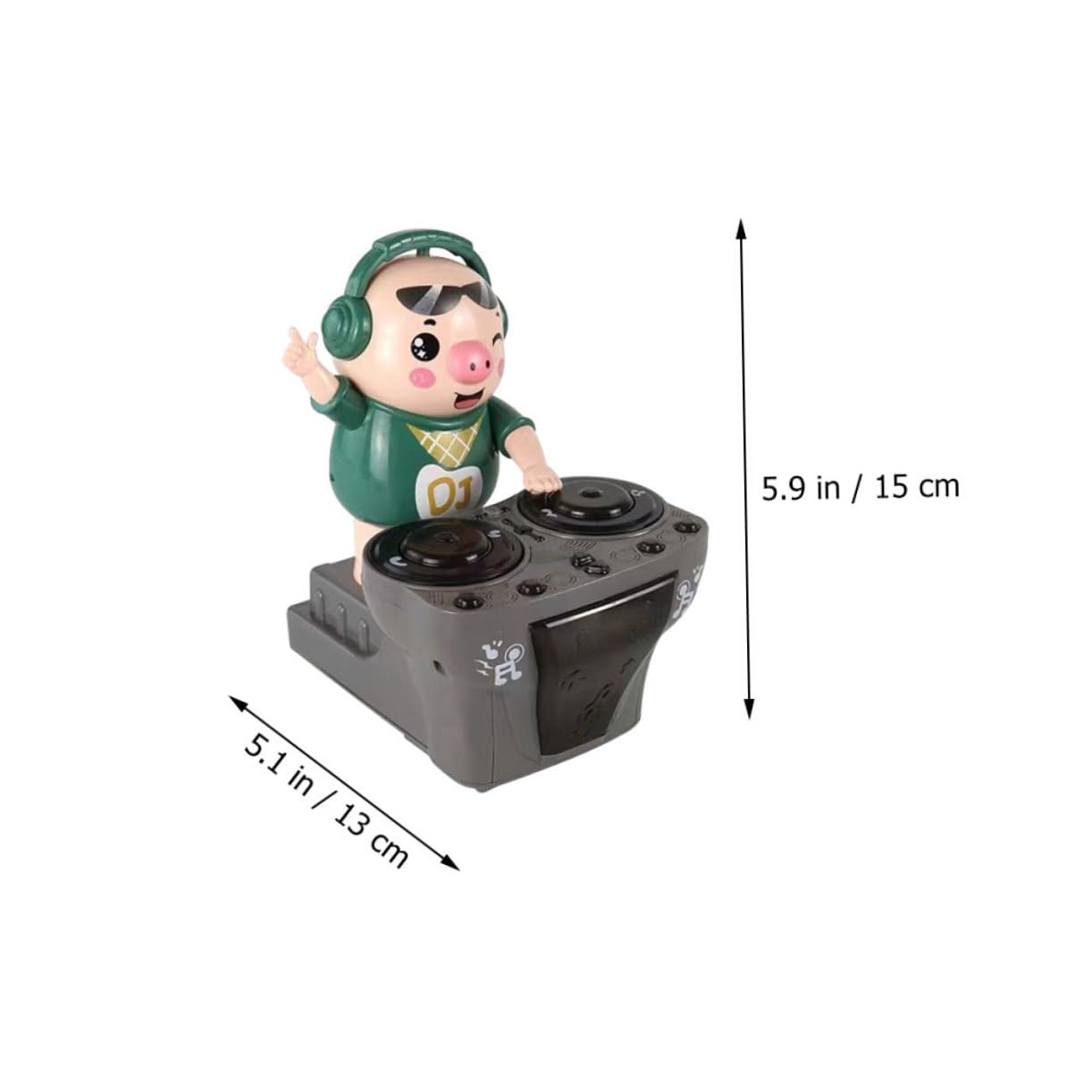 SUPVOX Adorable Pig Music with Lights Interactive Walks and Sounds Compact Portable Plaything for Boys and Present