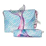 Kit Infantil Bolsa e Estojo Sereia Colorida, Magicc Bolsas KI-219