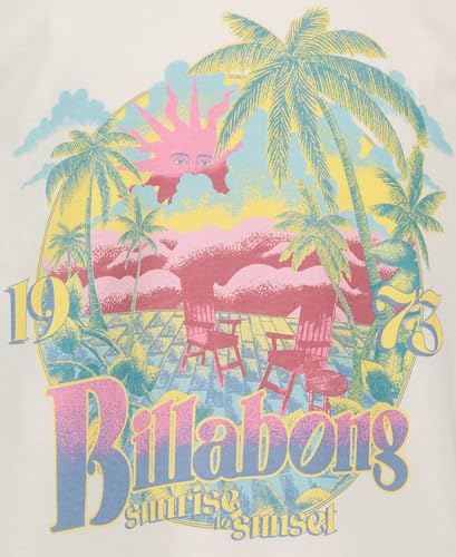 Image of Billabong Girls' Premium Short Sleeve Logo Graphic Tee, Crew Neck T-Shirt, Soft & Comfortable