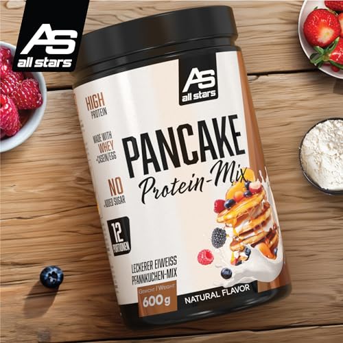 Protein Pancake Mix für eiweißreiche Pfannkuchen mit Dinkelvollkornmehl