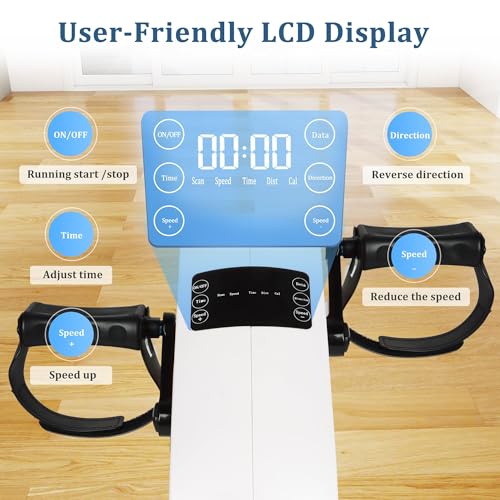 Image of Motorized Pedal Exerciser for Seniors with Leg Support | Electric Arm and Leg Pedal Exerciser with Monitor, Remote Control and 12 Adjustable Speeds Portable ,Quiet