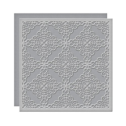Spellbinders "Lace and Frills" Card Creator Dies, Brown, 6 by 6"