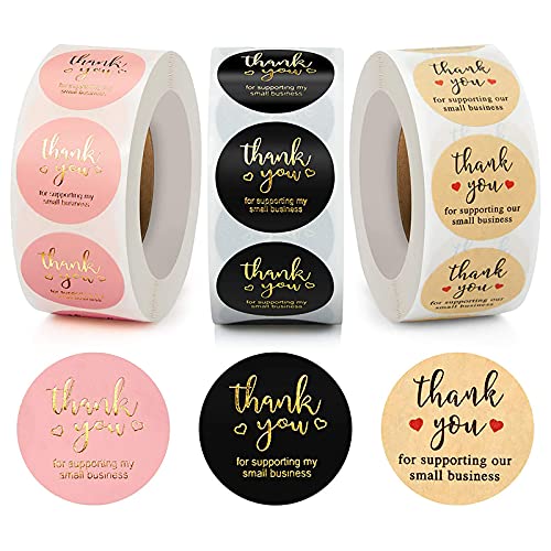 確認用1599円　クリスマスシール　5ロールサンキューシール　ギフト　ステッカー Amazon | SHULLIN 直径25mm ギフト Thank you ラベル ステッカー 感謝