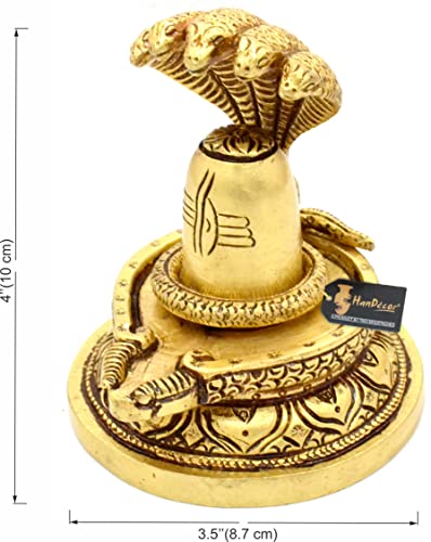 Image of Two Moustaches Premium Shivling with Detachable Sheshnaag, Standard, Spiritual Idol for Temple, Home & Car Dashboard Decor, Handcrafted Shivlingam Pooja Murti for Diwali & Navratri Festival, 1 Piece