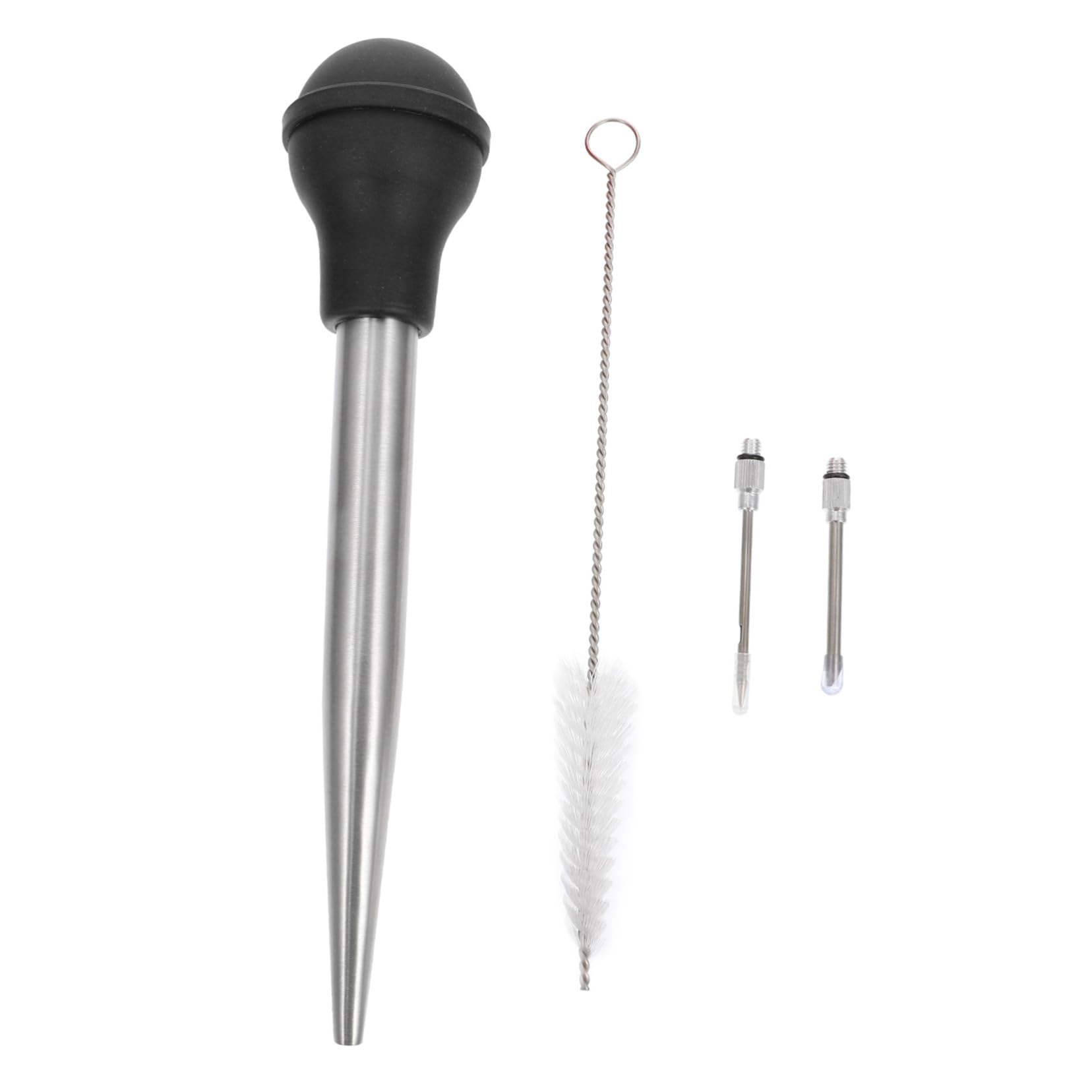 NOLITOY 1set Turkey Baster Injector Food-grade Seasoning Pump for Bbq Roasting Grilling Includes Flexible Pump for Meat and Flavorful Gravy