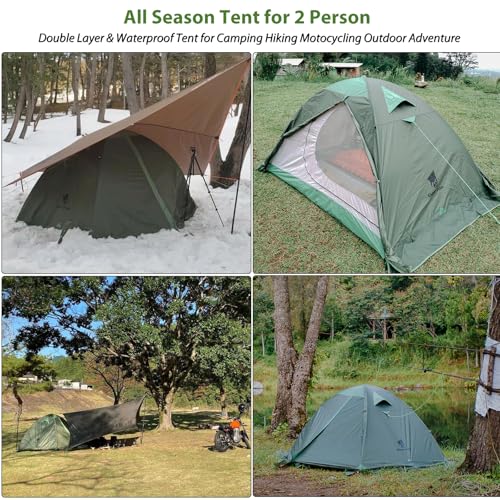 Geertop A-TENT010 Lightweight 2 Person Backpacking Tent 4 Season Double Layer Waterproof Cold Weather Tent thumb #5
