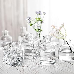Small Mini Flower Vases - Set of 20 Clear Glass Bud Vases - Vintage Rustic Centerpieces for Weddings, Events & Home Décor - Premium Quality, Timeless Designs Small Mini Flower Vases Set of 20 Clear Glass Bud Vases Vintage Rustic Centerpieces for Weddings Events Home Decor Premium Quality Timeless Designs