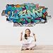 tjapalo® p64 3D Wandtattoo Graffiti Name Wandtattoo Kinderzimmer Junge Teenager Cooles wandtattoo Cool Wandsticker jungenzimmer jungs, Größe: B100xH58cm
