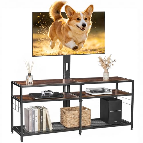 VECELO Universal Swivel TV Console