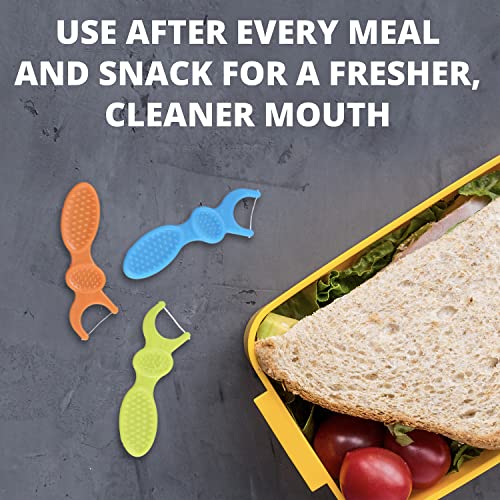 Plackers Kids Dual Gripz Flossers With Fluoride, Grip Me Handle, Fruit Smoothie Swirl Flavor, Bpa Free, Colorful Floss Picks For Kids Of All Ages, 75 Count (Pack Of 4) #TOP3
