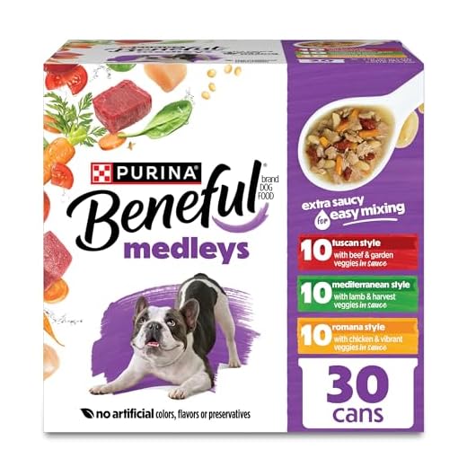 Purina Beneful Medleys Variety Pack with Tuscan, Romana, and Mediterranean Style Dog Food in Gravy - (Pack of 30) 3 oz. Cans
