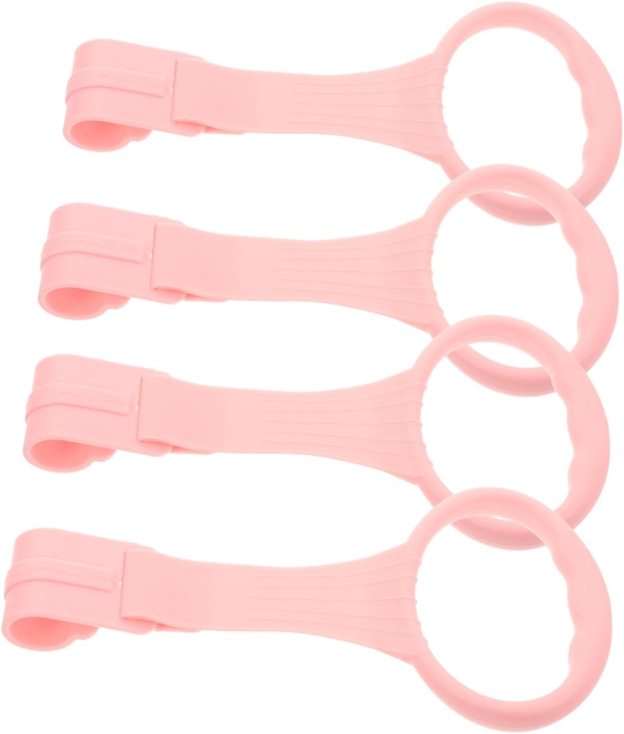 4pcs Girl Pull up Rings Supplies Pull Rings Bed Rail Pull Ring Pen Pull up Bedding Pull Ring for Playpen Bed Stand up Ring Guard Crib