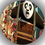 t4 fußmatten  Fondant Tortenaufleger Tortenbild Geburtstag Kung Fu Panda T4
