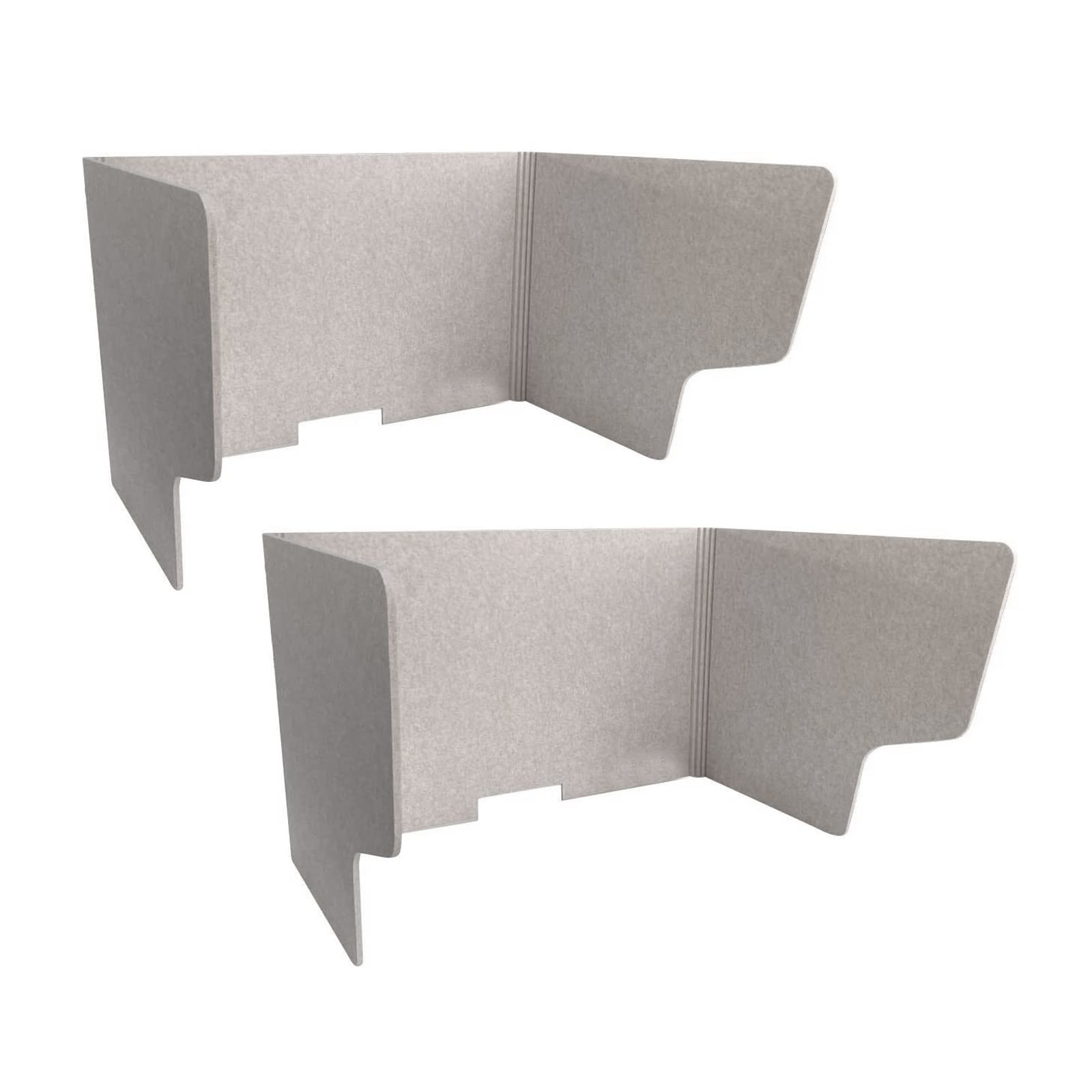 HJYCLFAZU Acoustic Desk Divider, 2 Pack Freestanding Sound Absorbing Partition, Portable 24x31x39, Customizable Separator
