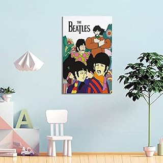 Poster décoratif sur toile The Beatles Dessin animé – Impression d’art moderne pour chambre à coucher – 30 x 45 cm - Les Beatles, Paul McCartney, John Lennon, RIngo Starr, George Harrison Poster décoratif sur toile The Beatles Dessin animé - Impression d'art moderne pour chambre à coucher - 30 x 45 cm – Image 4