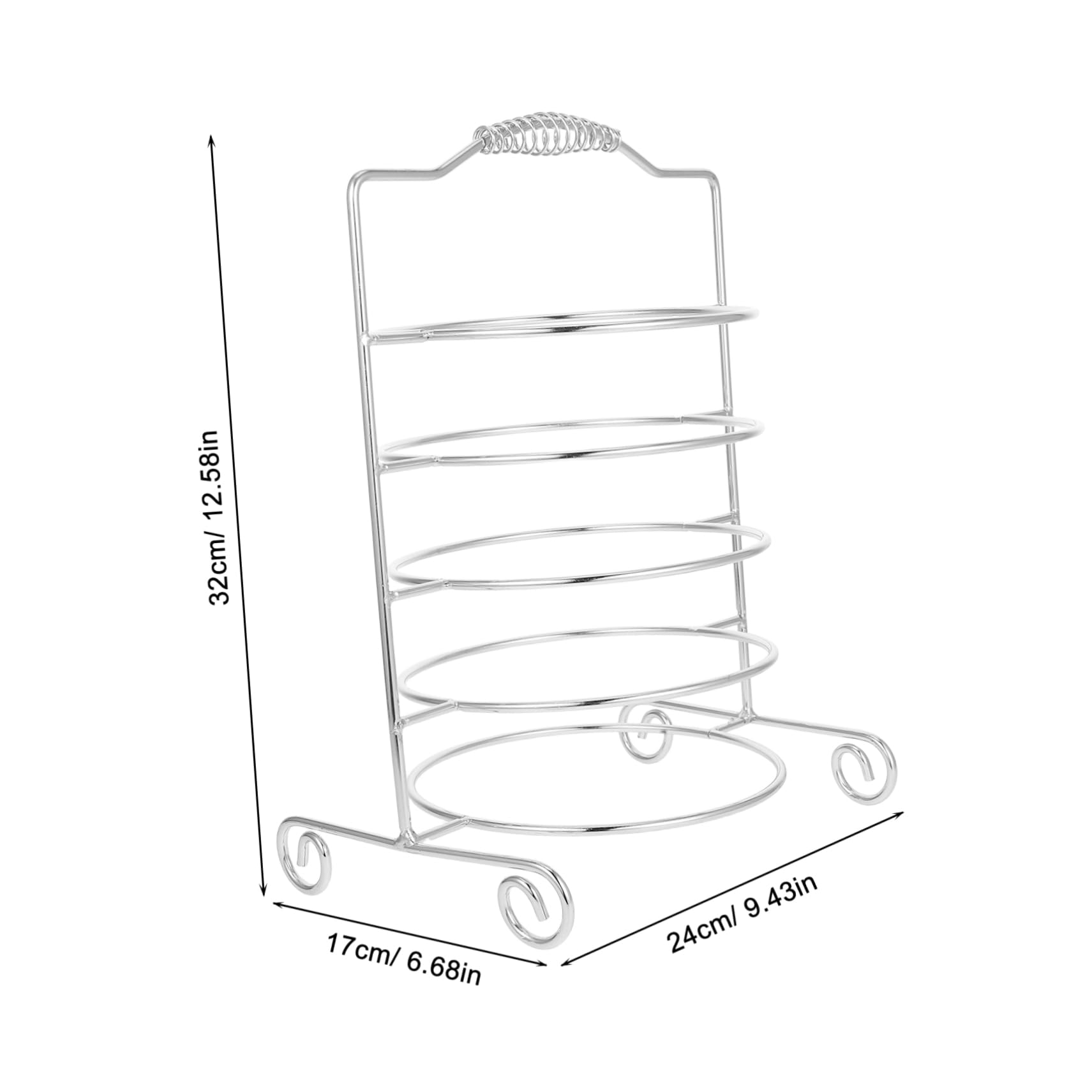 GRIRIW Iron Bbq Pan Riser Stand Food Display Rack for Buffet Restaurant and Party Use Elegant Iron Build for Serving Platters and Desserts