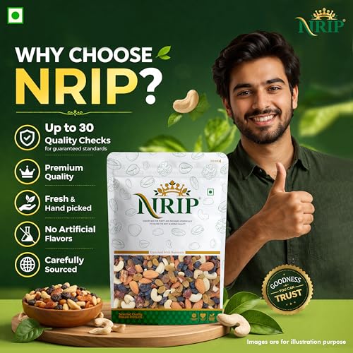 Image of NRIP Premium Walnut Broken Kernels California | 200 g | Walnuts Without Shell, Akhrot, Dry Fruits, 100% Natural Akhrot, Rich in Proteins & Antioxidants (Pack Of 1)