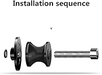 Vista 4 de Carretes de basculante de motocicleta Tornillos de soporte deslizante CNC para BMW F850GS F 850 GS Adventure 2017 2018 2019 2020 Anticaída Marco