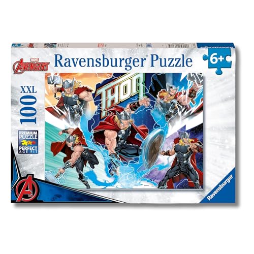 Ravensburger - Puzzles XXL Marvel Thor | Puzzle 6 Años O Más | Regalo Niño 6 Años O Más De 100...