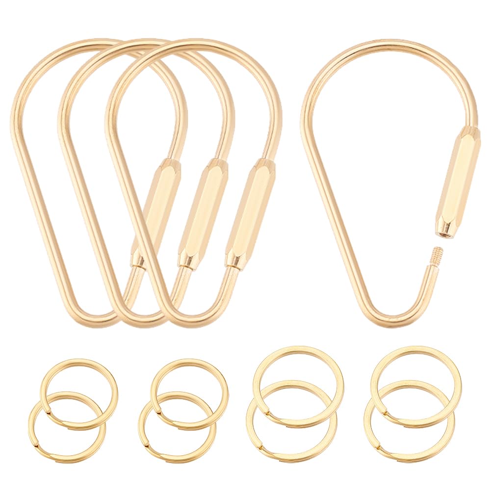 Porte-clés en laiton pour création de bijoux et accessoires de bricolage DIY