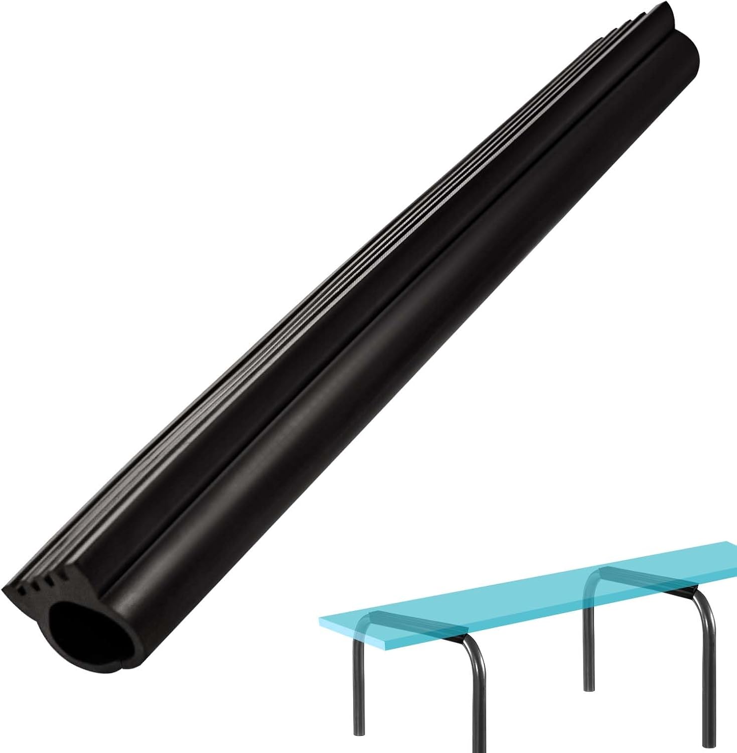 FC-100A Pool Diving Board U-Frame Fulcrum Cover Black Rubber Diving Board Cover for Diving Board Parts